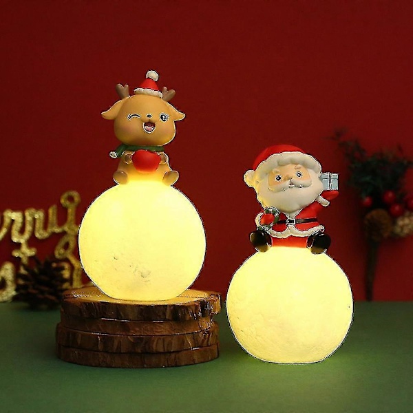 Wabjtam 2-pack Julbelysta Bordsdekorationer, Bordsfigur