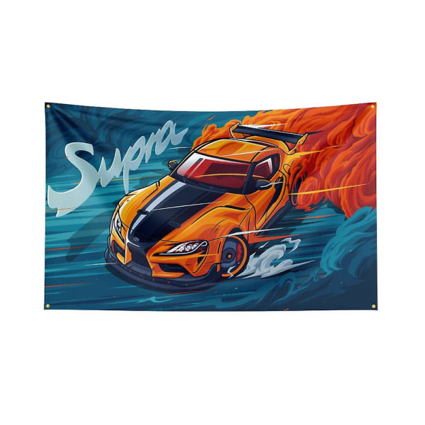 3x5ft Gtrs Generation Evolution Jdm Flagga Polyester Digitaltryck Bil Modifiering Kultur Banner Dekoration 60x90cm