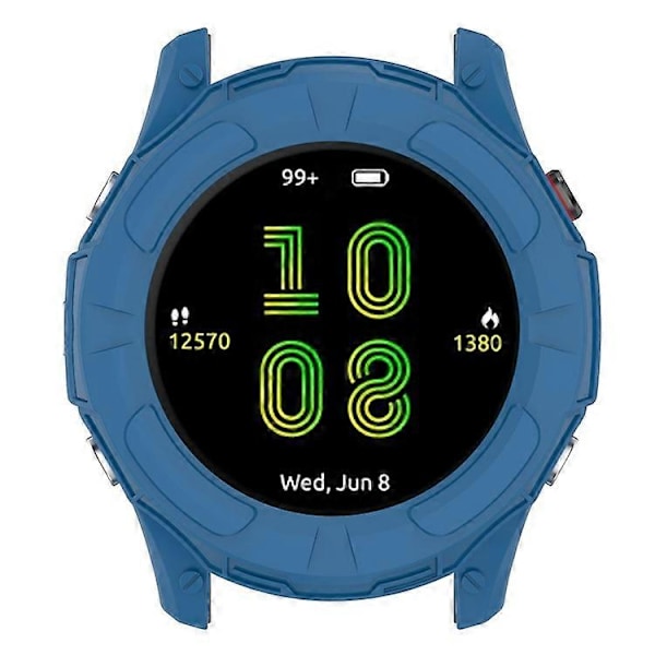 Kompatibel För Garmin Forerunner 255 Mjukt TPU Klockskydd Utskuren Design Anti-Repor Skyddande Ram DarkBlue