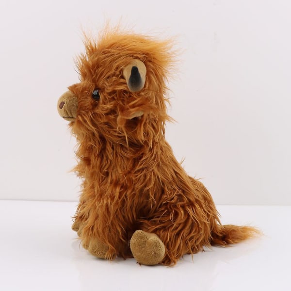 25cm Highland Cow Mjuk Gosedjur Skotsk Ko Fylld Docka Presenter
