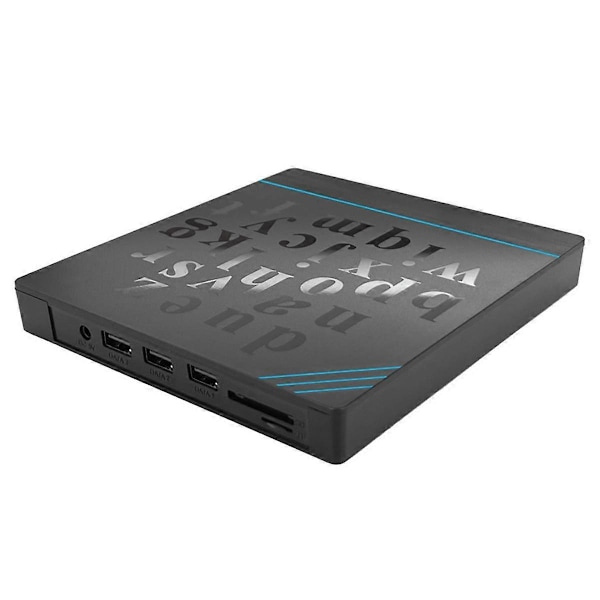 7 in 1 USB 3.0 Type-C DVD CD ROM -levyasema, soitin, poltin, uudelleenkirjoitin SD-kortinlukijalla ja USB-porteilla
