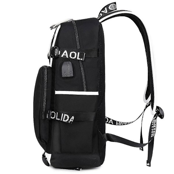 Venom Fashion Printet USB Ungdoms Skoletaske (1-4) Color-1