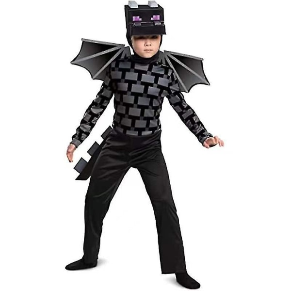 Lasten Minecraft Creeper Cosplay -asu Haalari Halloween Naamiaisasu R_s 5-6 Years