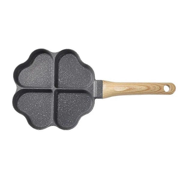 Hjärtformad Äggpanna Mini Ägg Dumpling Panna Hamburgerbiff 4 Fack Frukostpanna,-Yvan