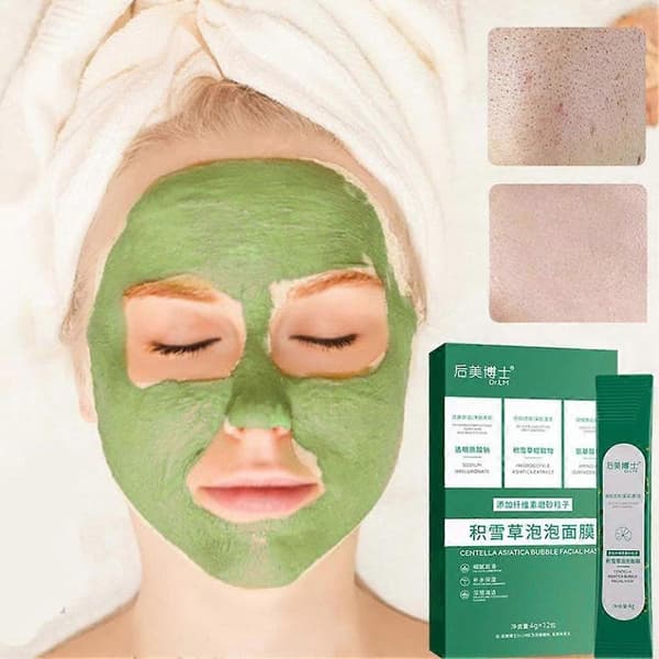 12x Bubble Face Sheet Masque Centella Asiatica Boblemaske Ansigtsmaske ^uk|
