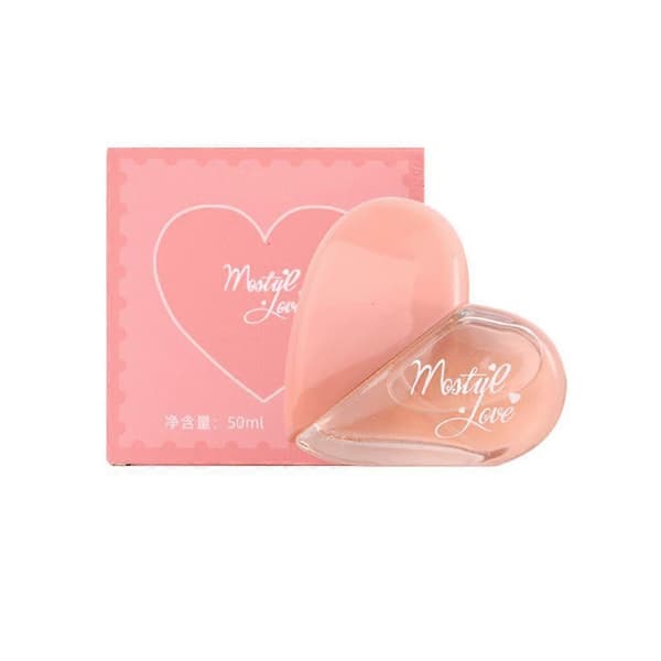 Hjerteformet parfume 50 ml blomsterfrisk til kvinder student Valentinsgave pink