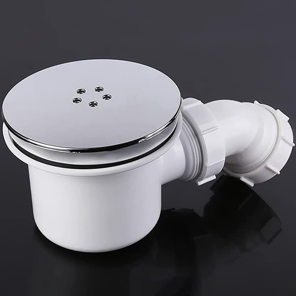 Ersättningspropp för duschavlopp - 90 mm - Högt flöde - 115 mm - Kromfinish