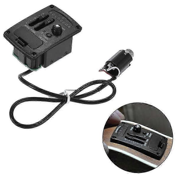 Uk-300t Ukulele Piezo Pickup Preamp 2-bånds Eq Equalizer Ukelele Pickups Tuner System