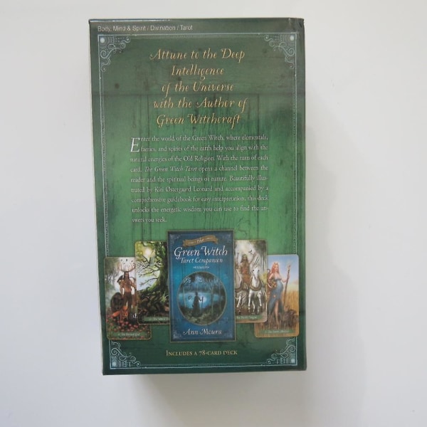 Ny Tarot orakel kort mystisk spådom grønn heks tarot kortspill brettspill for jenter 13