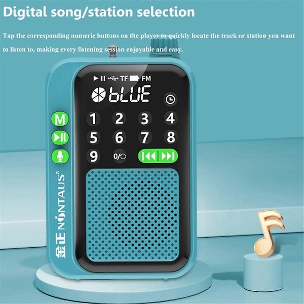 C90 Mini taskuradio FM Digitaalinen radiovastaanotin D