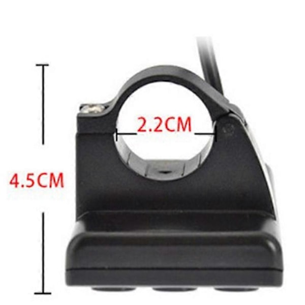 S866 Elektrisk Cykel LCD Display E-Bike Elektrisk Scooter Display Mätare Kontrollpanel med Vattentät P