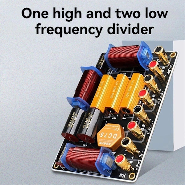 Højttaler Delefilter 1300W Høj Effekt To Frekvensdeler En Høj To Lav til Dobbelt 10 Tommer/12 Tommer