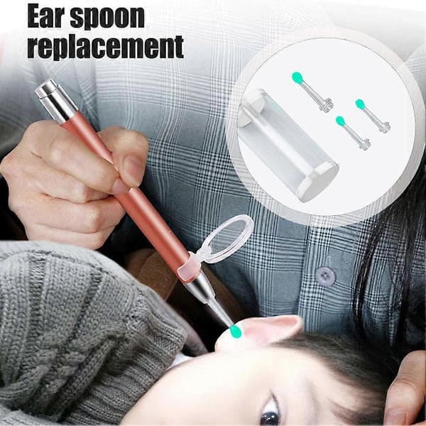 Replacement Ear Spoon Head Transparent Earwax Picker Smart Replacement