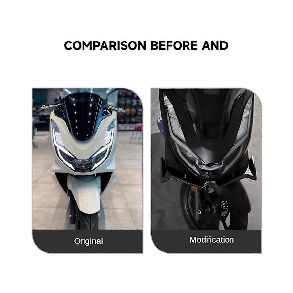 Motorcykel Frontkåbe Pneumatiske Winglets Tip Vinge Beskyttelsesskal Cover til PCX160 PCX 160 2021