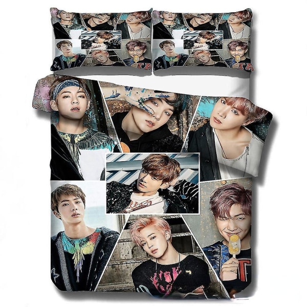 Wish Bts Stor Kollektion Sängkläder Fyrdelat Hemtextil Täcke Örngott Q D 180x210 three-piece set