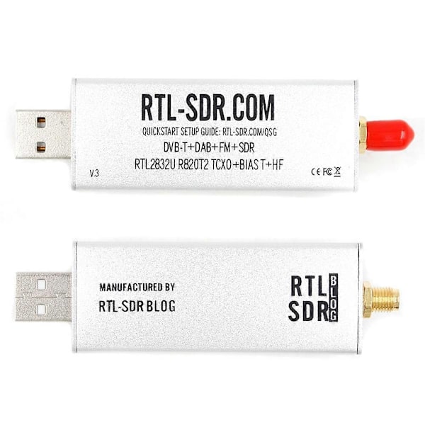 SDR V3 R820T2 RTL2832U 1PPM TCXO RTLSDR Kommunikaatiojärjestelmä