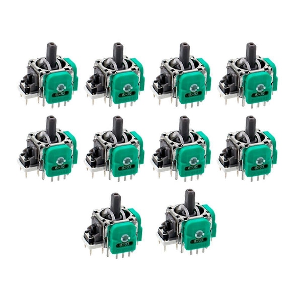 10 st för Switch Pro Hall Elektromagnetisk Joystick Switch Pro Spelkonsol 3D Hall Joystick Sensor P