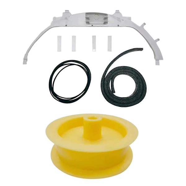 WE49X20697 Tørretumbler Lejesæt WE3M26 Top Leje WE9M30 Tromlefilt WE12M29 Rem WE1M1067 Leje Glider