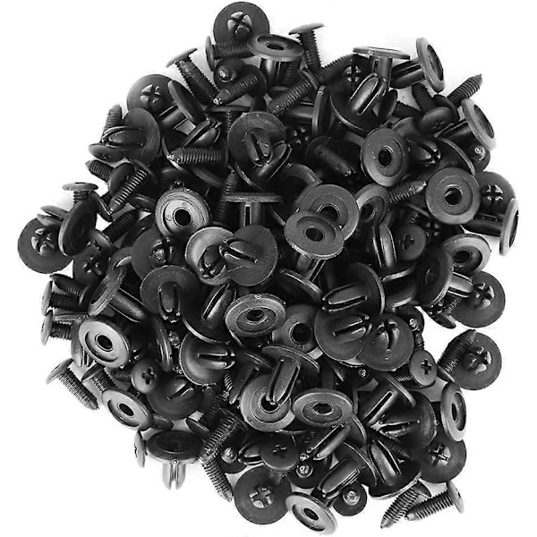 Fender Puskurin Kiinnike Sarja, 100 Kappaletta Auton Muoviniitti Korin Painonappi Niittikiinnikkeet 6mm