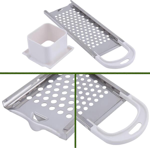 Hicook Spaetzle Maker i rustfritt stål, Spaetzle Noodle Dumpling Maker med sikkerhetsskyver