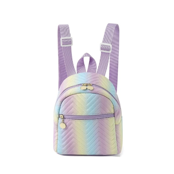 Mini Ombre Chevron tikattu klassinen reppu Multicolor