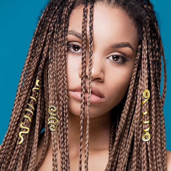 12 st Håraccessoarer för flätor Keltiska hårsmycken Legering Dreadlock-accessoarer Smycken för hår Spiral Flätsmycken Spole Juvel Hår Manschetter Orm Hårklämmor