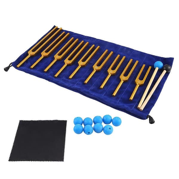 Stemmegafler Sett Massasjeball for Healing Chakra Lydterapi, C