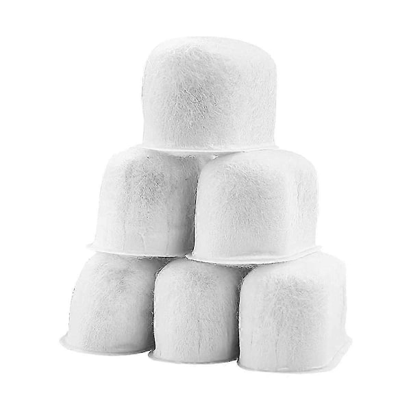 6-pack kolfilter kompatibla med BWF100-maskiner, vattenfilterersättningar för espressomaskiner