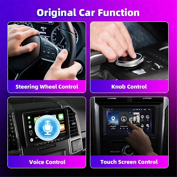 CarAiBox 2-i-1 Plug and Play Trådlös CarPlay Adapter Trådlös Android Auto Dongle Box för Bilradio med Kabelansluten CarPlay
