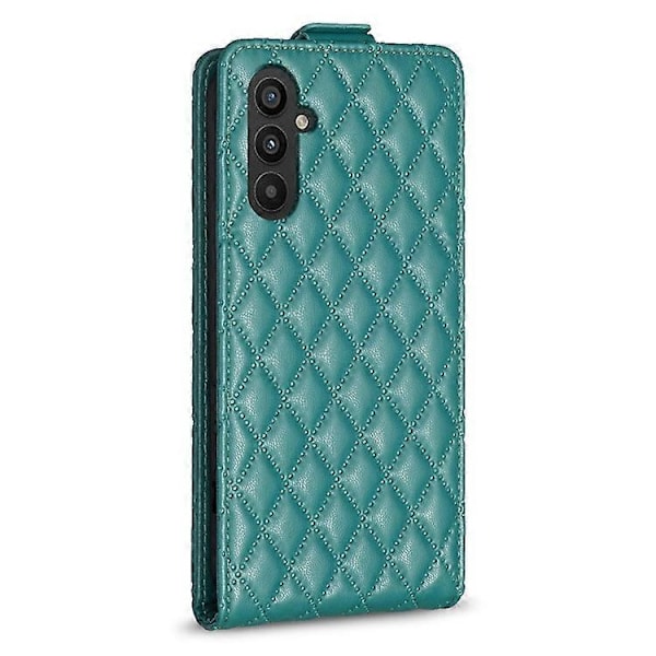 BF30 Kompatibel til Samsung Galaxy A35 5G Etui Kortholder Vertikal Flip Læder Cover Green