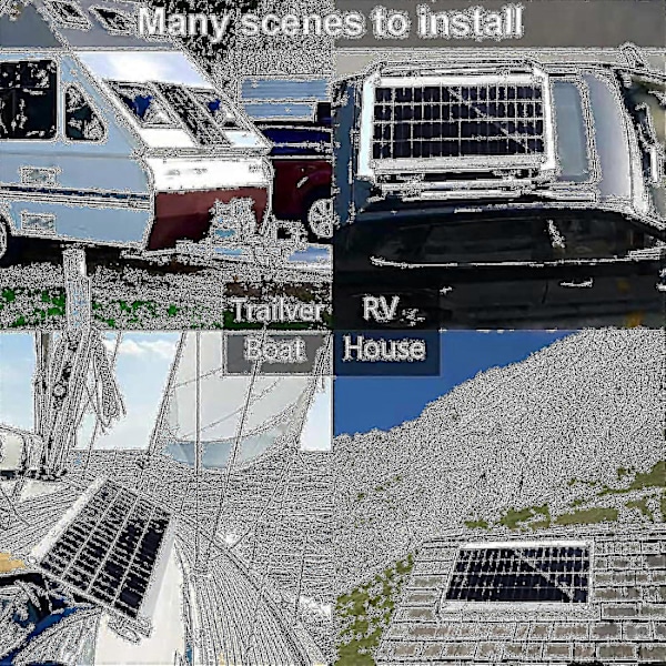300w 12v aurinkopaneelipaketti akkulaturi 300 wattia 12 volttia verkosta riippumaton järjestelmä 10a-60a ohjaimella