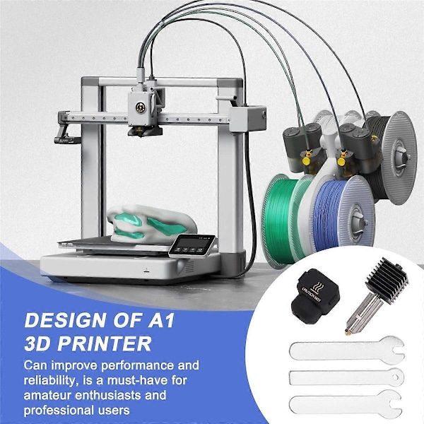 Hotend-sett for A1 Mini Dyse Hot End-montering 0.8MM Herdet Stål Dyse for A1 3D-skriverdel