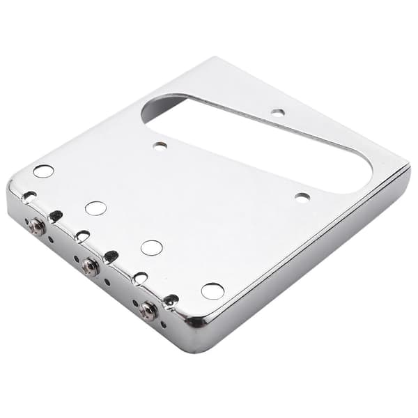 Sølv Krom 3 Kobber Saddle Ashtray Bro Til TELE Elektrisk Guitar