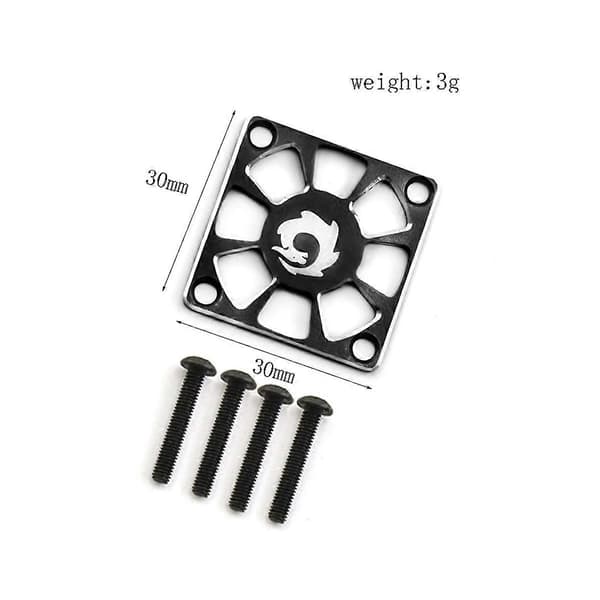 Kylfläktskydd i aluminiumlegering 30X30mm för RC Motor ESC Elektrisk Reglerande Fläktskydd