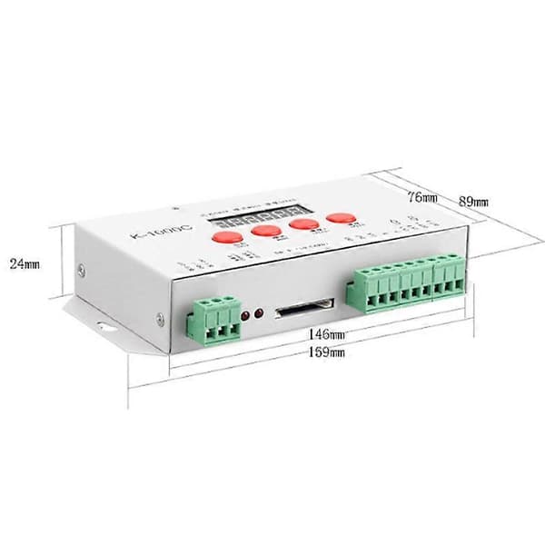 K-1000C Controller K1000C WS2812B WS2811 APA102 T1000S WS2813 LED 2048 Pixel Program Controller DC5