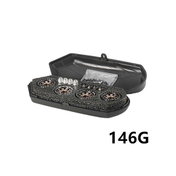 4 stk. 96G 1.0 Metal Beadlock Hjulnav til Axial SCX24 AX24 TRX4M FMS FCX24 1/18 1/24 RC Crawler Bil