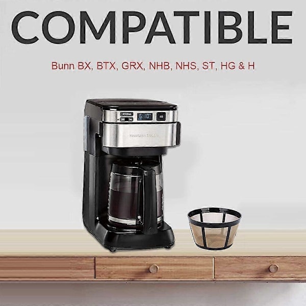 Genanvendeligt kaffefilter til BUNN kaffemaskiner og bryggere. Erstat dit kaffefilter (1 stk.)