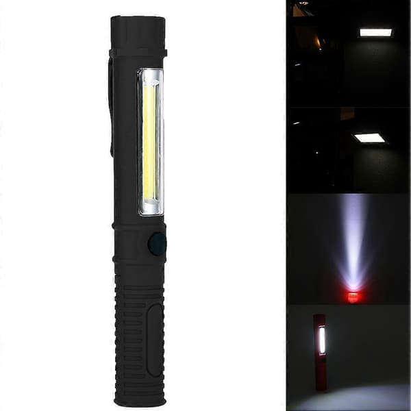 Kannettava LED-taskulamppu magneetilla ja klipsillä