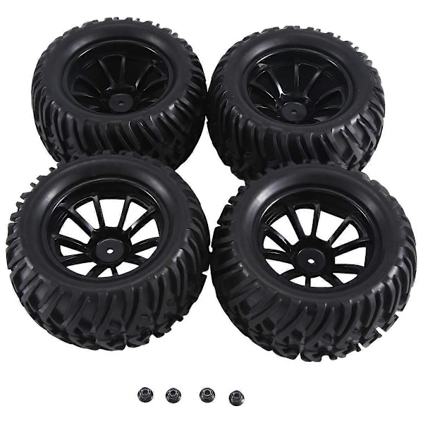 4 kpl 125mm 1/10 Short Course Truck -renkaat 12mm Hex Slash Arrma Senton HuanQi 727 Vkar -malleille