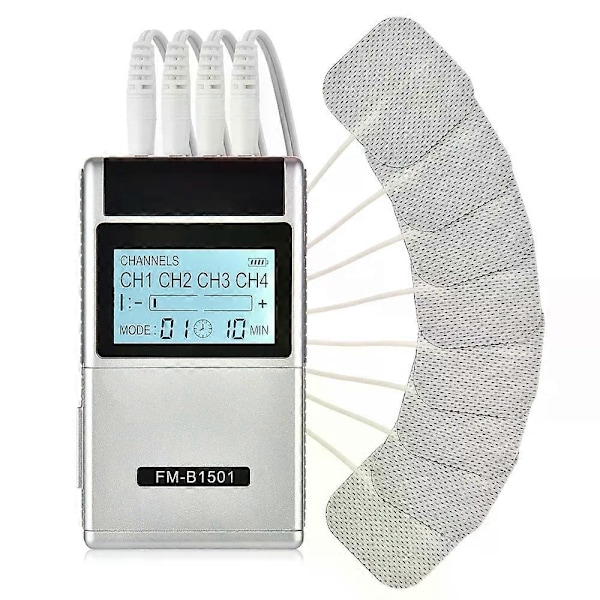 8 Elektrodplattor 15 Lägen Hälsovård Tens Akupunkturterapi Massageapparat Puls Lindra Kroppssmärta Trötthet Massager Apparat