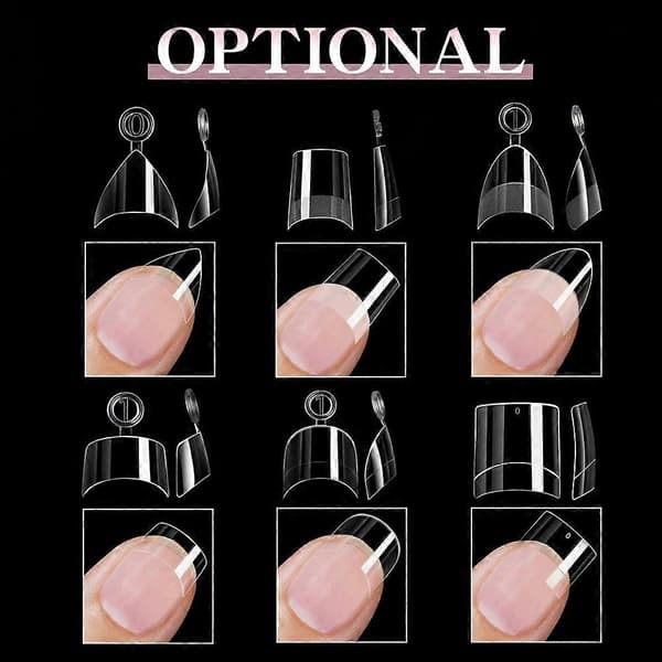 120 Half-Cover Almond Nails, Matte Pre-Acrylic Tips, Extra Short Halvfrostad kort spets