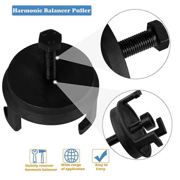 For Harmonic Balancer Puller 25264 Krankaksel Remskive Avtrekker Bil Erstatning Motor Fjerner Raskt
