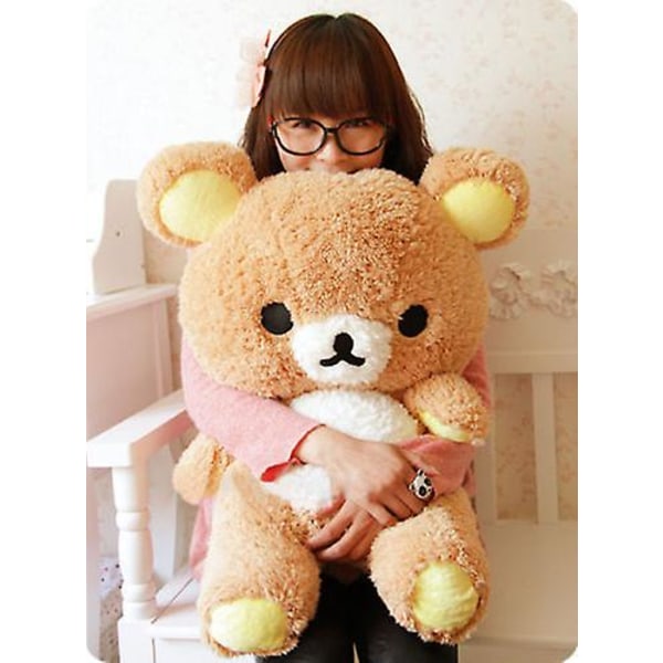 Julklapp Rilakkuma Relax Bear Söt 55cm mjuk kudde Pl