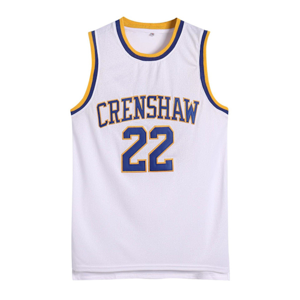 Crenshaw High School Jersey Brodert Retro Jersey Sommer Basketballuniform NO.22 S