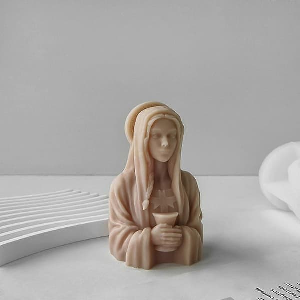 Gudinne harpiksform lysformer Hellige Mor silikonformer DIY bakeformer