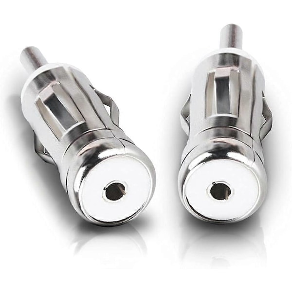 2 Pakker Adapter Antenne Bilradio Bilkontakt DIN ISO Antenneadapter Kompatibel med Antenneadapter Bilhovedenhet Rce