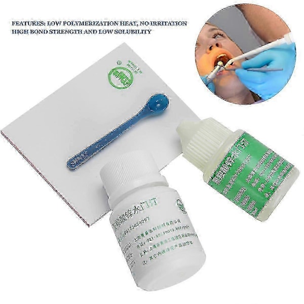 Zinkpolykarboxylat Dentalcement - 15ml Vätska & 30g Pulver för Dentala Applikationer