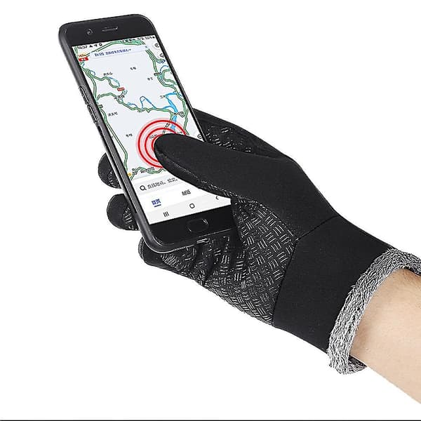Vinterhandsker til mænd og kvinder - Opgraderede touch screen handsker med skridsikker silikone M