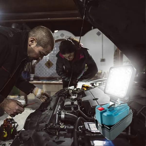 LED-lys til batteri Bærbar Spotlight Trådløs Udendørs Arbejde Fiskeri