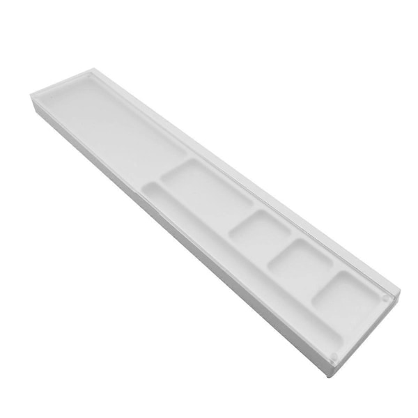 Tangentbords handledsstöd Ergonomisk skrivbordsförvaringslåda Enkel skrivning Smärtlindring för gamers Studenter Transparent lock Vit
